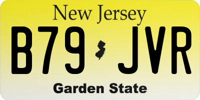 NJ license plate B79JVR