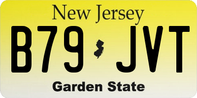 NJ license plate B79JVT