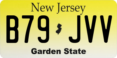 NJ license plate B79JVV