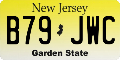 NJ license plate B79JWC