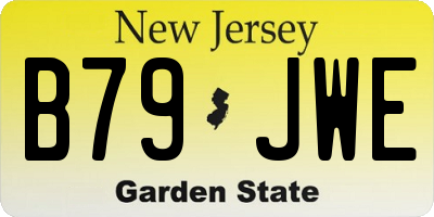 NJ license plate B79JWE