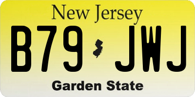 NJ license plate B79JWJ