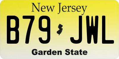 NJ license plate B79JWL