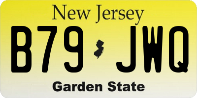 NJ license plate B79JWQ