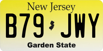 NJ license plate B79JWY