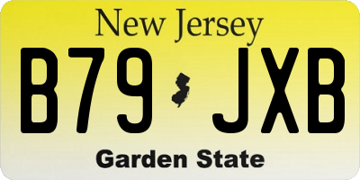 NJ license plate B79JXB
