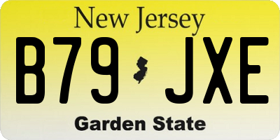 NJ license plate B79JXE