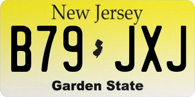 NJ license plate B79JXJ