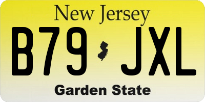 NJ license plate B79JXL