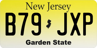 NJ license plate B79JXP