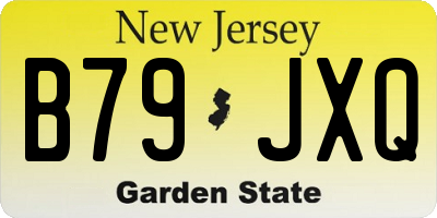 NJ license plate B79JXQ