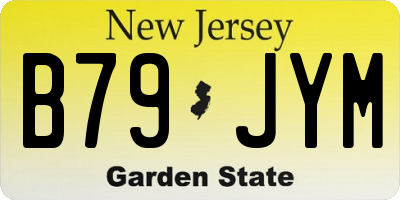 NJ license plate B79JYM