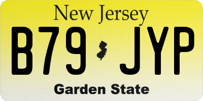 NJ license plate B79JYP