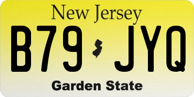 NJ license plate B79JYQ