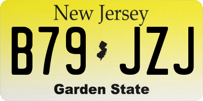 NJ license plate B79JZJ