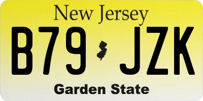 NJ license plate B79JZK