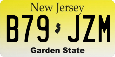 NJ license plate B79JZM