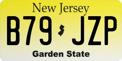 NJ license plate B79JZP
