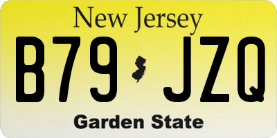 NJ license plate B79JZQ