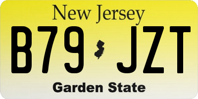 NJ license plate B79JZT