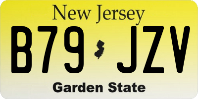 NJ license plate B79JZV