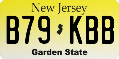 NJ license plate B79KBB