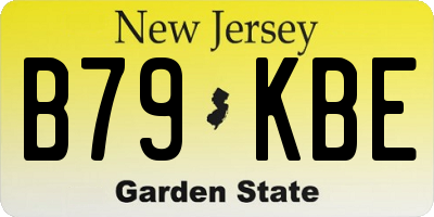 NJ license plate B79KBE