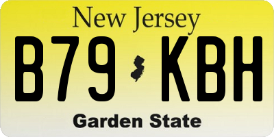 NJ license plate B79KBH