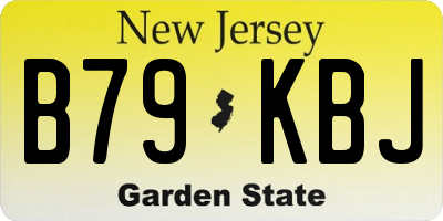 NJ license plate B79KBJ