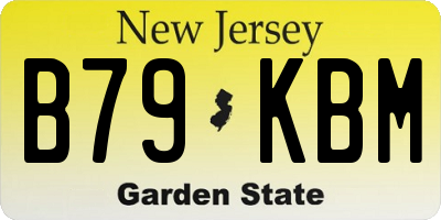 NJ license plate B79KBM