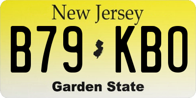 NJ license plate B79KBO