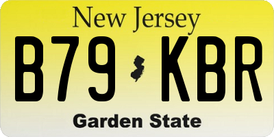 NJ license plate B79KBR