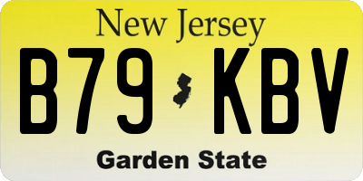 NJ license plate B79KBV