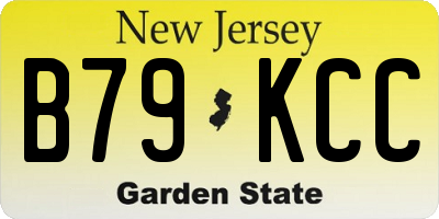 NJ license plate B79KCC