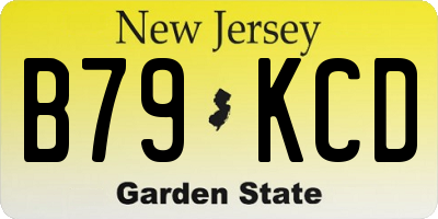 NJ license plate B79KCD