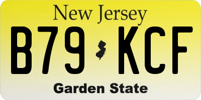 NJ license plate B79KCF