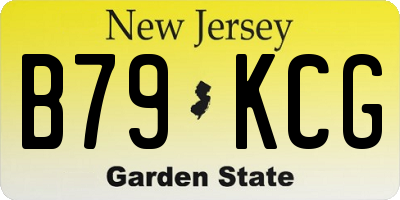 NJ license plate B79KCG