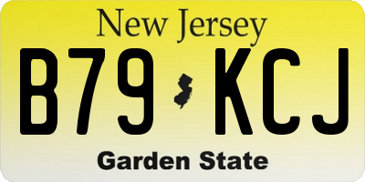 NJ license plate B79KCJ