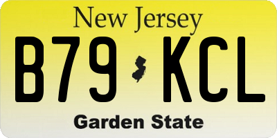 NJ license plate B79KCL
