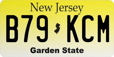NJ license plate B79KCM