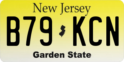 NJ license plate B79KCN