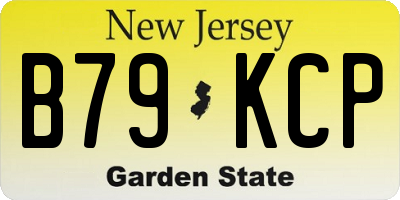 NJ license plate B79KCP