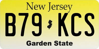 NJ license plate B79KCS