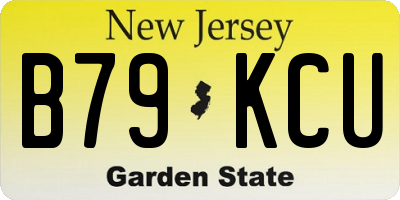 NJ license plate B79KCU