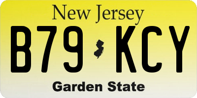 NJ license plate B79KCY