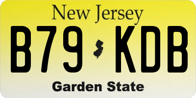 NJ license plate B79KDB