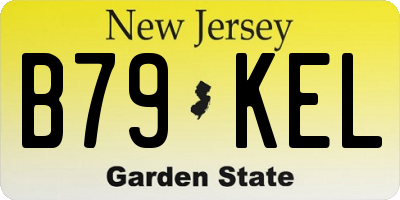 NJ license plate B79KEL