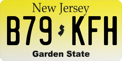NJ license plate B79KFH