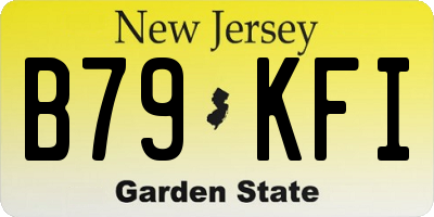 NJ license plate B79KFI