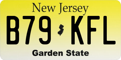 NJ license plate B79KFL